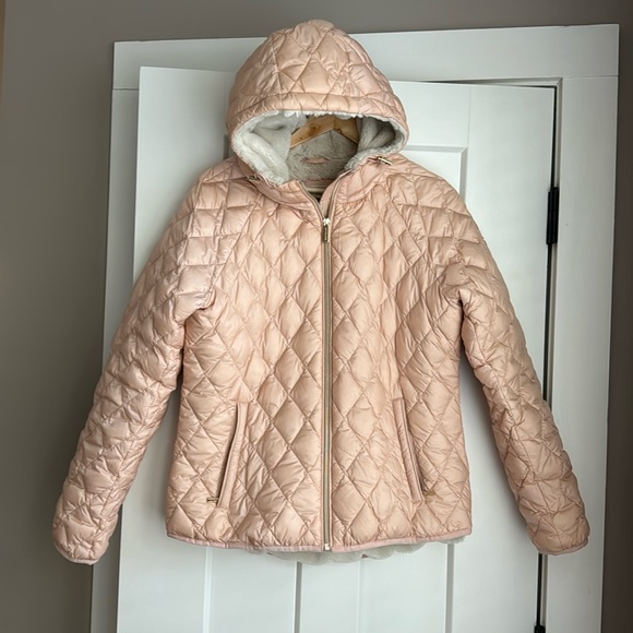 MICHAEL Michael Kors Jackets & Blazers - Michael Kors Pink Puffer Jacket with Hood
